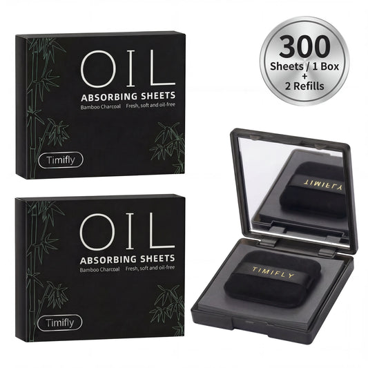 Magnet Oil Blotting Setting Sheet with Powder More Control Oil Keep Fresh 2 in 1 Blotting Sheet with Mirror Portable Facial Oil Absorbing Sheets , Matte Finish for Daily Touch up - Travel Friendly