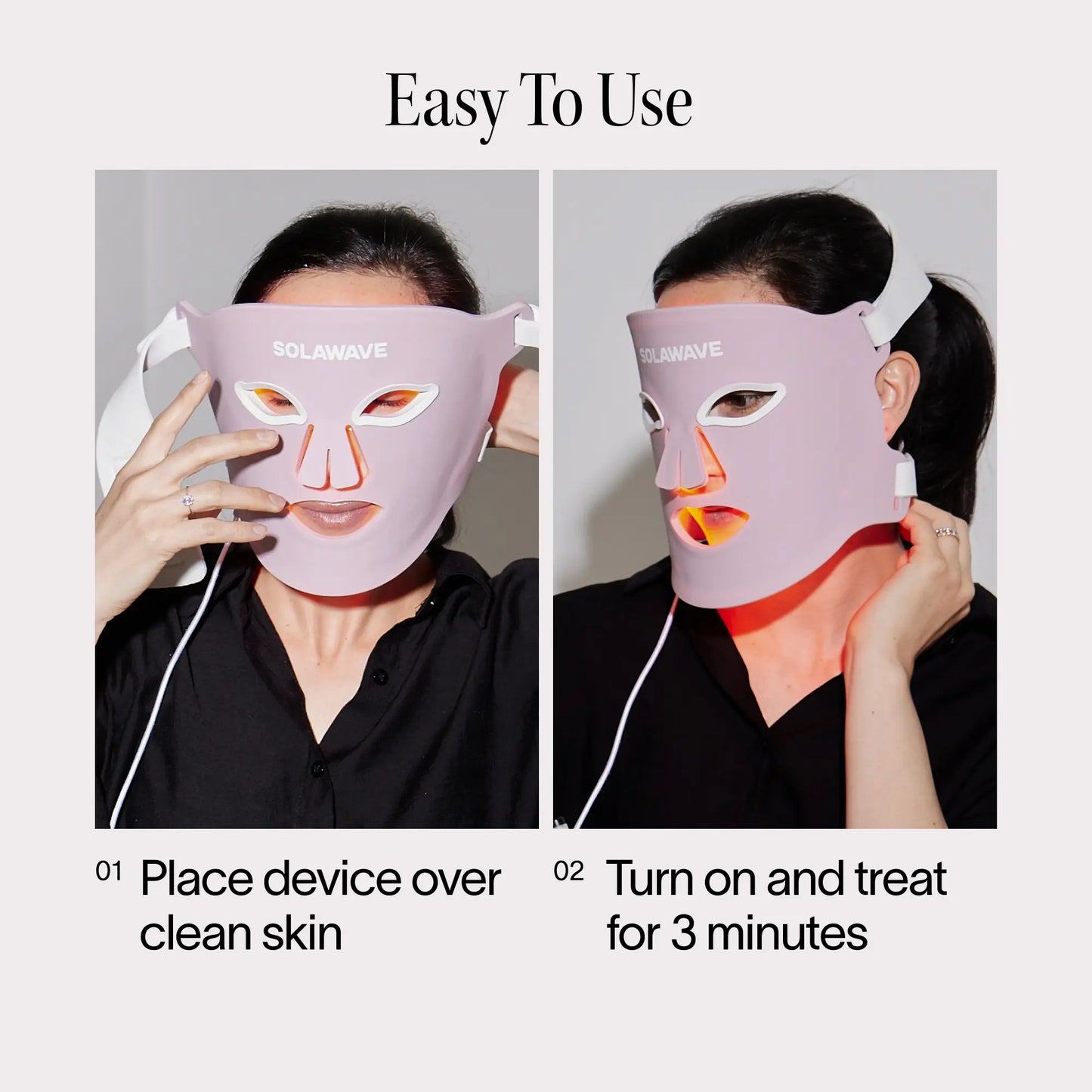Wrinkle Retreat Pro LED Face Mask with Red, Infrared, Deep Red, and Amber Light Therapy