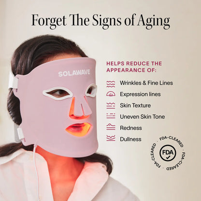 Wrinkle Retreat Pro LED Face Mask with Red, Infrared, Deep Red, and Amber Light Therapy